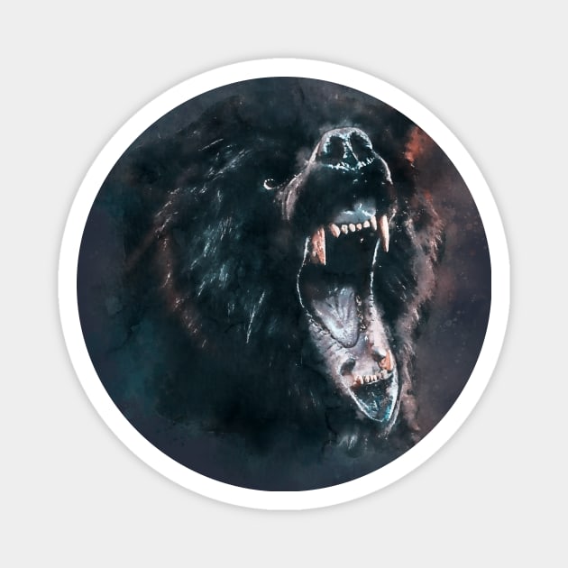 bear roar Magnet by DirtyWolf